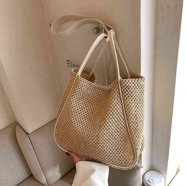 large capacity portable straw woven bag women's 2022 trend tot personalized contrast color summer commuter bag one shoulder knitting
large capacity portable straw woven bag women's 2022 trend tot personalized contrast color summer commuter bag one shoulder knitting