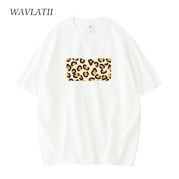 wavlatii women leopard print tshirts for summer female black casual streetwear tees lady fashion cotton wt2114 220511, White
wavlatii women leopard print tshirts for summer female black casual streetwear tees lady fashion cotton wt2114 220511, White