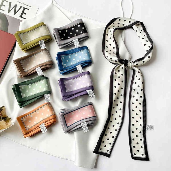 designer silk head bag hair scarf wave point new style silk fresh womens narrow strip multifunctional binding bag decorative small scarf, Blue;gray
designer silk head bag hair scarf wave point new style silk fresh womens narrow strip multifunctional binding bag decorative small scarf, Blue;gray