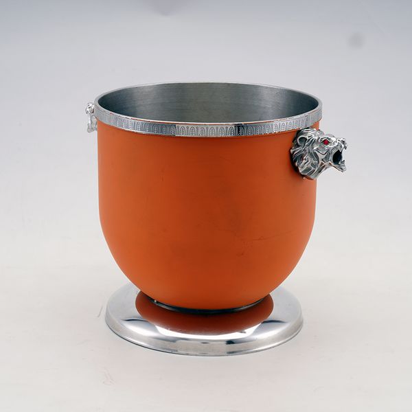 new 304 stainless steel double lion head ear cooler designer champagne ice bucket ice bowl flower pot fruit plate crafts
new 304 stainless steel double lion head ear cooler designer champagne ice bucket ice bowl flower pot fruit plate crafts