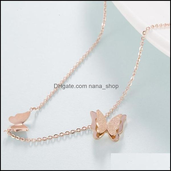pendant necklaces pendants jewelry korean style titanium steel butterfly necklace womens rose gold doub dhw5z, Silver
pendant necklaces pendants jewelry korean style titanium steel butterfly necklace womens rose gold doub dhw5z, Silver