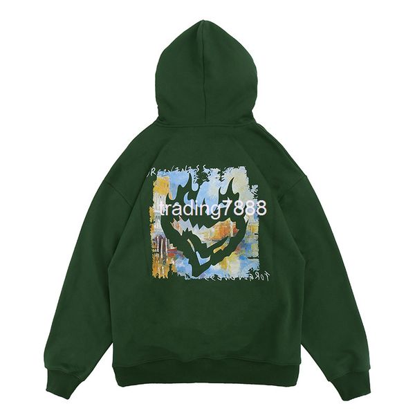 men's sweaters fg menswear | autumn and winter national fashion flame love oil painting printing loose hooded sweater for men women q6i, White;black 
men's sweaters fg menswear | autumn and winter national fashion flame love oil painting printing loose hooded sweater for men women q6i, White;black