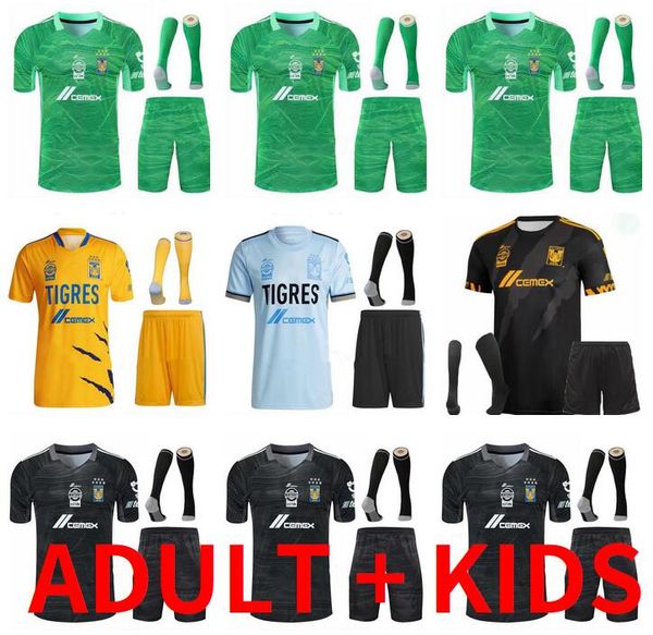 kids kit 2021 2022 mexico uanl tigres soccer jerseys 21 22 7 stars c.salcedo gignac vargas pizarro football shirt 3rd home away camiseta men, Black;yellow
kids kit 2021 2022 mexico uanl tigres soccer jerseys 21 22 7 stars c.salcedo gignac vargas pizarro football shirt 3rd home away camiseta men, Black;yellow