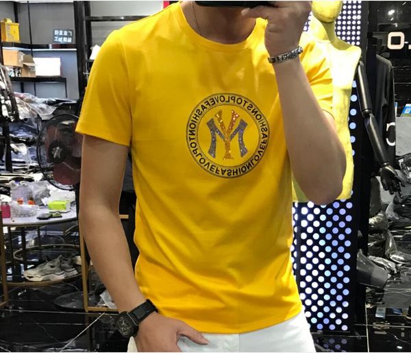 summer men's t-shirts mercerized cotton short-sleeved t-shirt trend heavy industry drill tide men's slim casual simple ice silk ha, White;black
summer men's t-shirts mercerized cotton short-sleeved t-shirt trend heavy industry drill tide men's slim casual simple ice silk ha, White;black