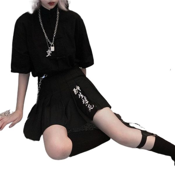 skirts women harajuku retro embroidery high-waisted black short skirt elegant a-shaped mini pleated w6t0#
skirts women harajuku retro embroidery high-waisted black short skirt elegant a-shaped mini pleated w6t0#