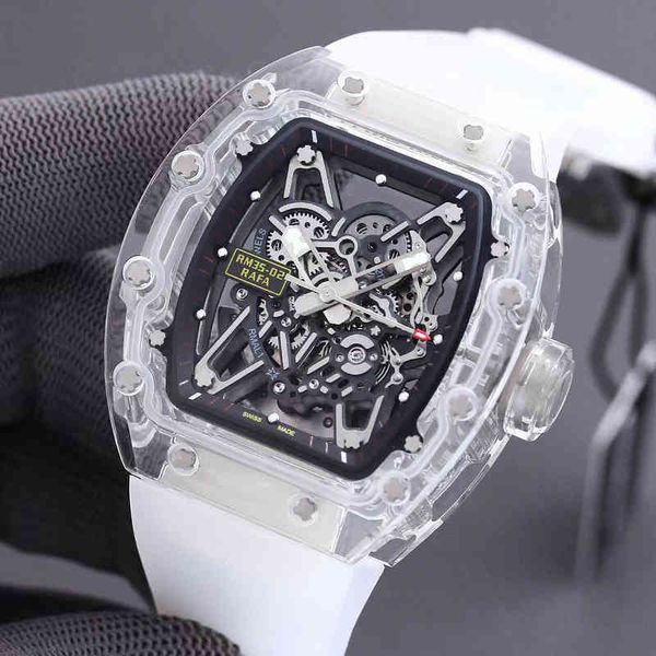 watch date mens richa milles transparent crystal glass watch full automatic mechanical hollow out fashion luminous personalized wine barrel, Slivery;brown
watch date mens richa milles transparent crystal glass watch full automatic mechanical hollow out fashion luminous personalized wine barrel, Slivery;brown