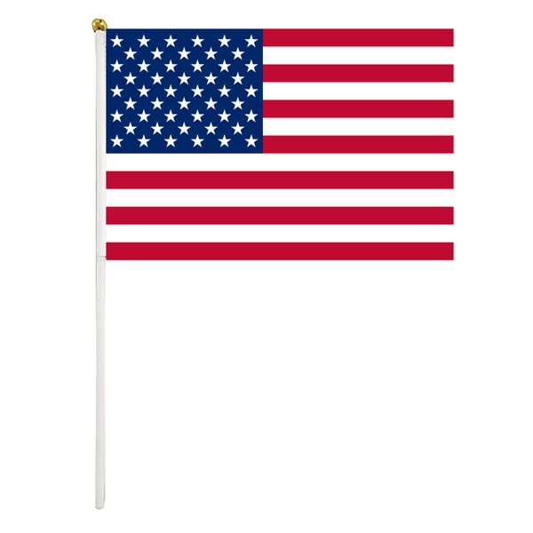 usa flag 14x21cm 2022 qatar world cup hand waving flag fans cheering flags with plastic flagpole for activity parade sports home decor
usa flag 14x21cm 2022 qatar world cup hand waving flag fans cheering flags with plastic flagpole for activity parade sports home decor