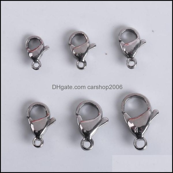 clasps hooks jewelry findings components 20pcs/lot stainless steel lobster for making necklace bracelet finding end connectors accessories
clasps hooks jewelry findings components 20pcs/lot stainless steel lobster for making necklace bracelet finding end connectors accessories