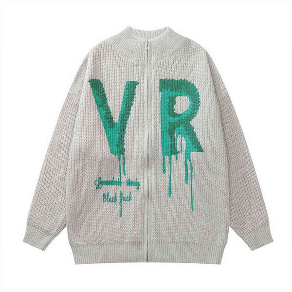 creative letter print cardigan men fashion high street zipper cotton winter knitted sweater loose couple cardigans for men t220730, White;black
creative letter print cardigan men fashion high street zipper cotton winter knitted sweater loose couple cardigans for men t220730, White;black