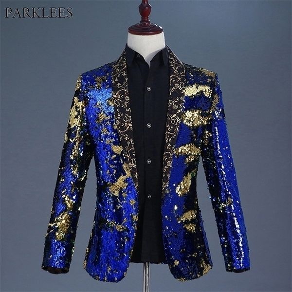 luxury royal blue sequin dress blazer men nightclub stage shawl collar mens suit jacket wedding party stage blazer masculino 2xl 201104, White;black
luxury royal blue sequin dress blazer men nightclub stage shawl collar mens suit jacket wedding party stage blazer masculino 2xl 201104, White;black