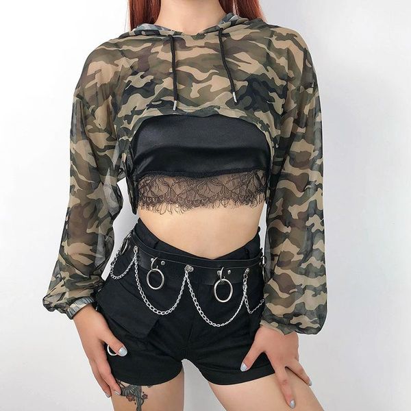 women's t-shirt hirigin summer camouflage sunscreen t shirts women crop 2022 hooded long sleeve mesh tee fashion streetwear, White
women's t-shirt hirigin summer camouflage sunscreen t shirts women crop 2022 hooded long sleeve mesh tee fashion streetwear, White