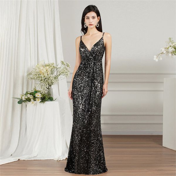 black sequined evening dresses spagehtti strap backless long prom party gowns formal vestidos bridesmaid dress bm3113, Black;red
black sequined evening dresses spagehtti strap backless long prom party gowns formal vestidos bridesmaid dress bm3113, Black;red