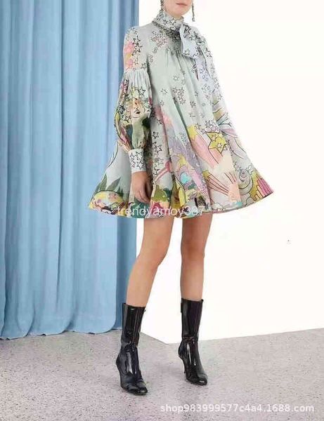 dresses z casual home linen blended cartoon star printing lantern sleeve fluffy dress with belt zim south oil k67i, Black;gray
dresses z casual home linen blended cartoon star printing lantern sleeve fluffy dress with belt zim south oil k67i, Black;gray