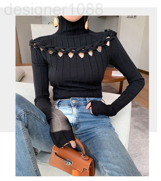 women's knits & tees designer autumn 20 chest hollowed out kink design high neck long sleeve knitted bottomed shirt women's slim 6, White
women's knits & tees designer autumn 20 chest hollowed out kink design high neck long sleeve knitted bottomed shirt women's slim 6, White
