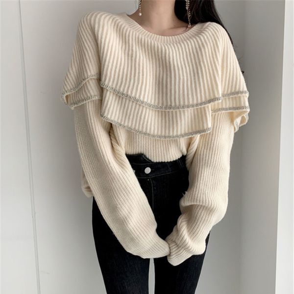 slash neck sweater women winter clothes batwing sleeve pullovers striped ruffles fall black off the shoulder 210415, White;black
slash neck sweater women winter clothes batwing sleeve pullovers striped ruffles fall black off the shoulder 210415, White;black