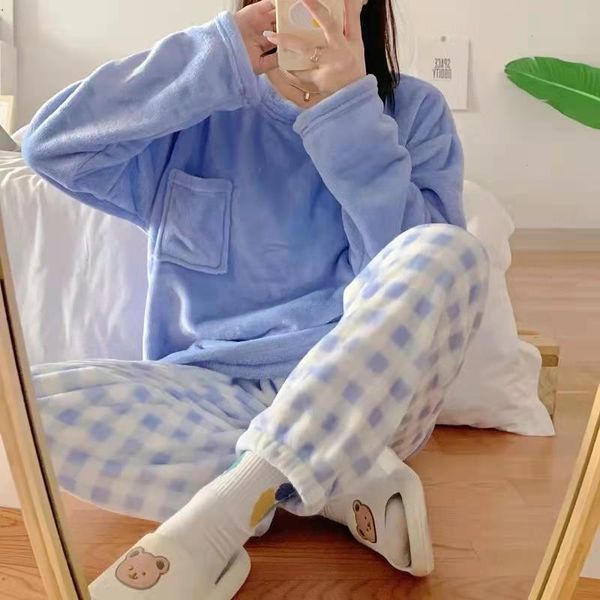 yasuk spring winter fashion womens sleepwear casual lovely solid warm soft nightgow loose pajamas with pants nbsp flannel pullover, Black;red
yasuk spring winter fashion womens sleepwear casual lovely solid warm soft nightgow loose pajamas with pants nbsp flannel pullover, Black;red