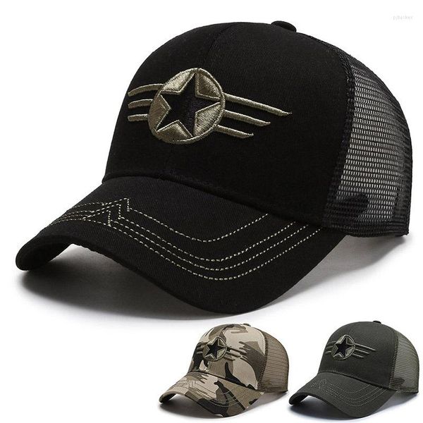 ball caps spring and summer men's women's baseball embroider camouflage breathable mesh outdoor sports running sun hat peaked, Blue;gray
ball caps spring and summer men's women's baseball embroider camouflage breathable mesh outdoor sports running sun hat peaked, Blue;gray