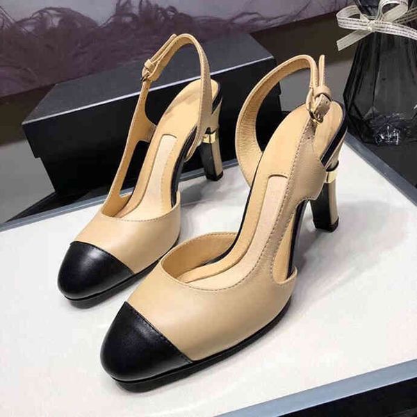 sandals spring and summer color matching thick heel back empty baotou sandals women's pearl high heels shallow mouth simple commuting, Black
sandals spring and summer color matching thick heel back empty baotou sandals women's pearl high heels shallow mouth simple commuting, Black