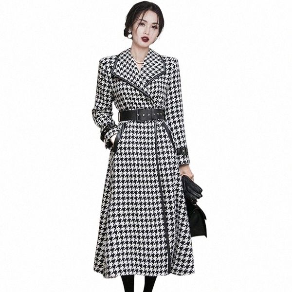 women's trench coats korean houndstooth lapel collar tweed overcoat coat women winter fashion vintage long sleeve woolen pocket windbre, Tan;black
women's trench coats korean houndstooth lapel collar tweed overcoat coat women winter fashion vintage long sleeve woolen pocket windbre, Tan;black