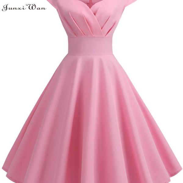pink summer women v neck big swing vintage robe femme elegant retro pin up party office midi dresses 220613, Black;gray
pink summer women v neck big swing vintage robe femme elegant retro pin up party office midi dresses 220613, Black;gray