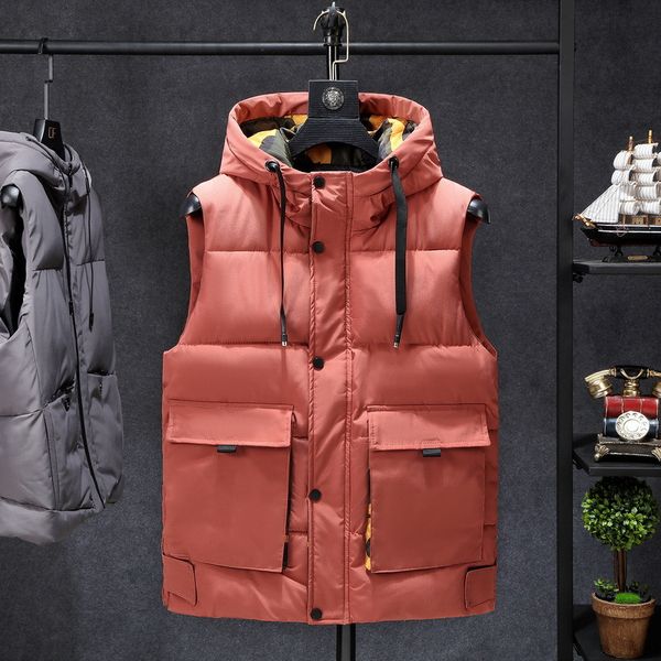 men's vests designer cotton vest men's autumn and winter new korean fashion handsome clothes down cotton hooded waistcoat sleevele, Black;white
men's vests designer cotton vest men's autumn and winter new korean fashion handsome clothes down cotton hooded waistcoat sleevele, Black;white