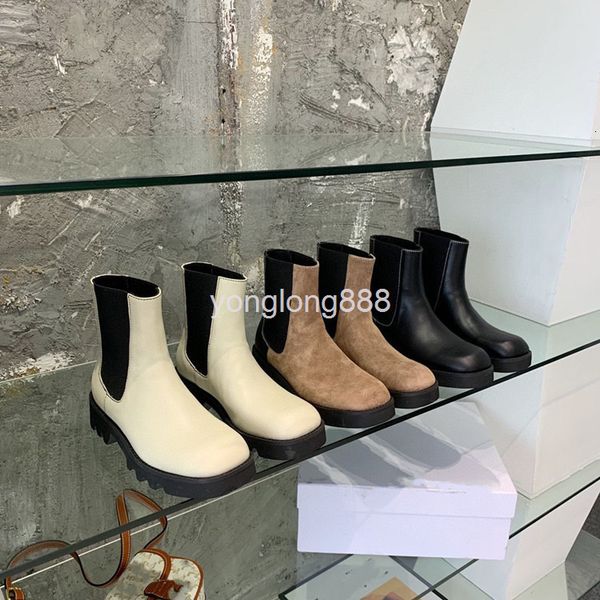 boots high end quality women's shoes autumn winter leather square head thick soled chelsea boots short, Black
boots high end quality women's shoes autumn winter leather square head thick soled chelsea boots short, Black