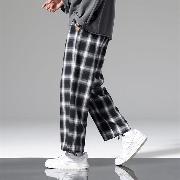 summer plaid pants men fashion loose hip hop casual trousers korean male harem pant allmatch confortable joggers streerwear 220705, Black
summer plaid pants men fashion loose hip hop casual trousers korean male harem pant allmatch confortable joggers streerwear 220705, Black