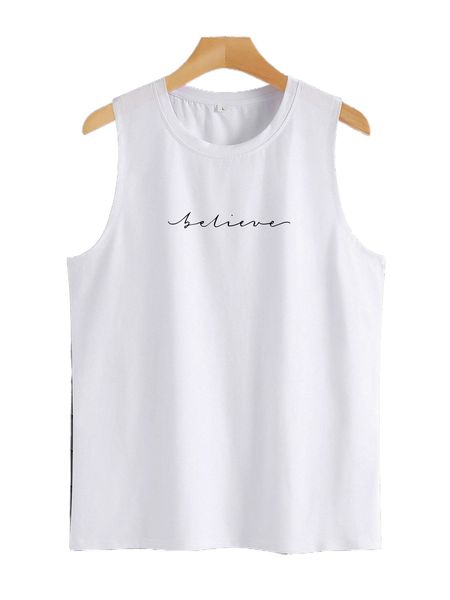 men letter graphic tank l5s3#, White;black
men letter graphic tank l5s3#, White;black