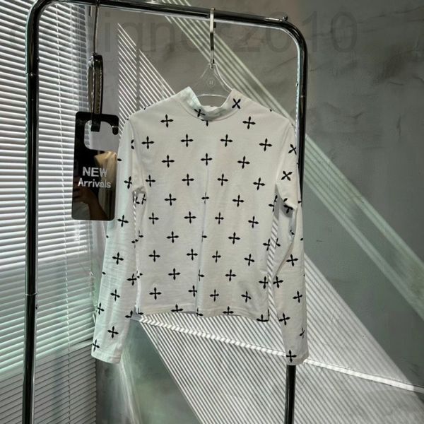 women's t-shirt designer 2022 early spring new niche brand stand collar cross print bottomed shirt super good-looking thin 6kjq, White
women's t-shirt designer 2022 early spring new niche brand stand collar cross print bottomed shirt super good-looking thin 6kjq, White