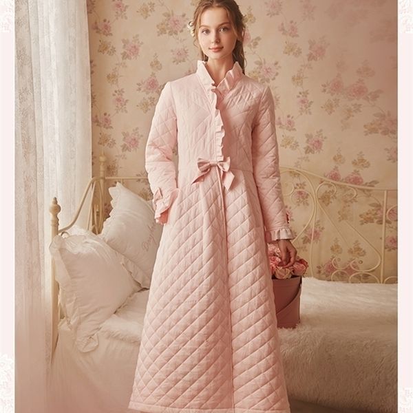 winter robe sleepwear ladies cotton long robe women vintage sleepwear women sleep homewear ware nightgown robes y200425, Black;red
winter robe sleepwear ladies cotton long robe women vintage sleepwear women sleep homewear ware nightgown robes y200425, Black;red