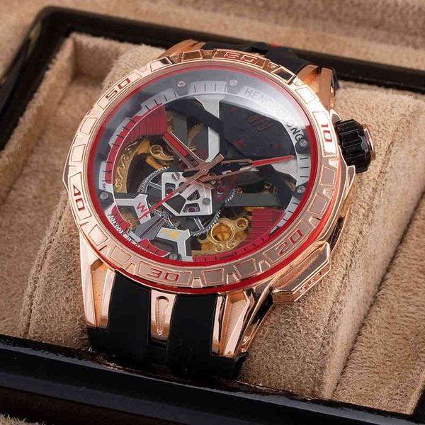 roge dobby mechanical watch hollowed out automatic tourbillon waterproof fashion trend leisure versatile high-grade, Slivery;brown
roge dobby mechanical watch hollowed out automatic tourbillon waterproof fashion trend leisure versatile high-grade, Slivery;brown