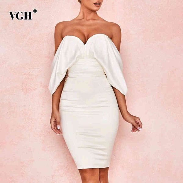 white dress for women slash collar sleeveless high waist lace up ruched slim midi elegant dresses female fashion 210507, Black;gray
white dress for women slash collar sleeveless high waist lace up ruched slim midi elegant dresses female fashion 210507, Black;gray