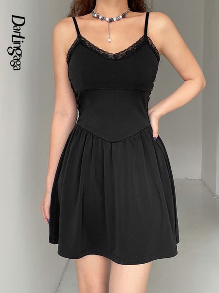 darlingaga spaghetti strap v neck lace trim mini summer dress women casual backless pleated black dress basic sundress clothing, Black;gray
darlingaga spaghetti strap v neck lace trim mini summer dress women casual backless pleated black dress basic sundress clothing, Black;gray