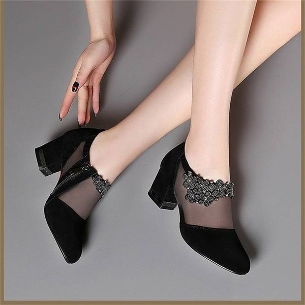 women s shoes high heel spring fashion flowers square sandals women summer size 43 breathable mesh rhinestones 220725, Black
women s shoes high heel spring fashion flowers square sandals women summer size 43 breathable mesh rhinestones 220725, Black