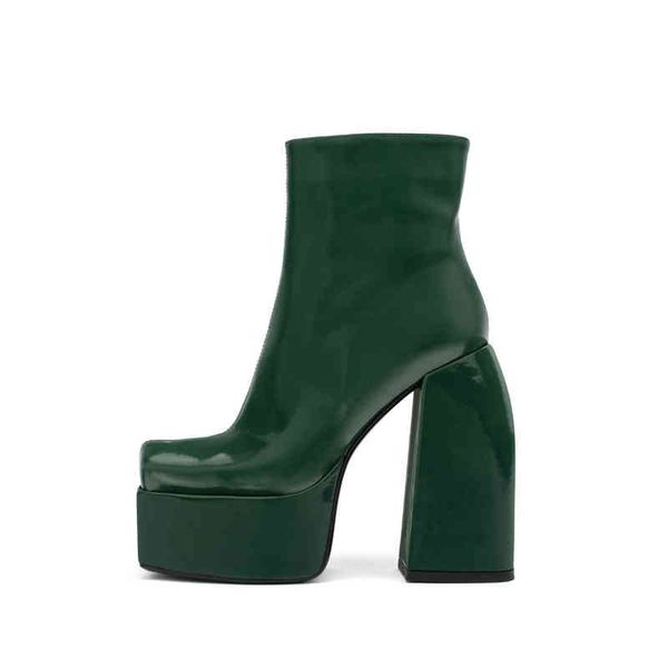 boots 2022 autumn and winter new fashion platform 220722, Black
