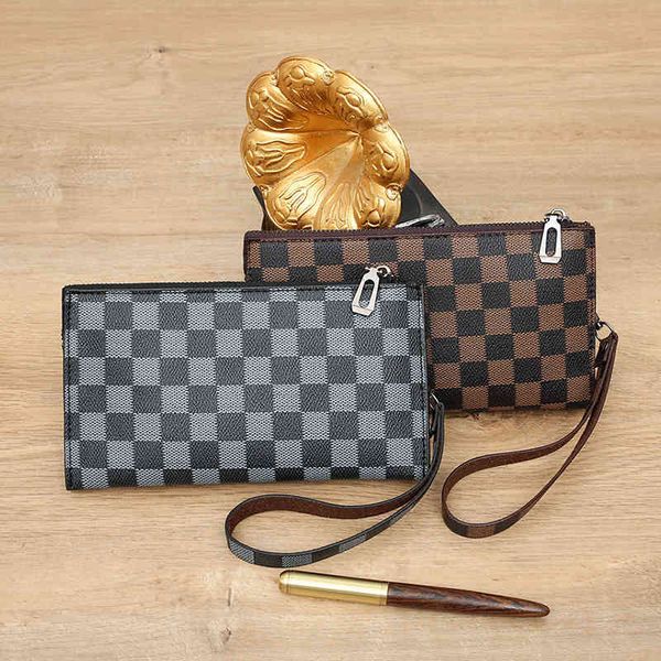wallets handbags bags 2022 men's check zipper handbag multi card large capacity wrist strap long, Red;black
wallets handbags bags 2022 men's check zipper handbag multi card large capacity wrist strap long, Red;black