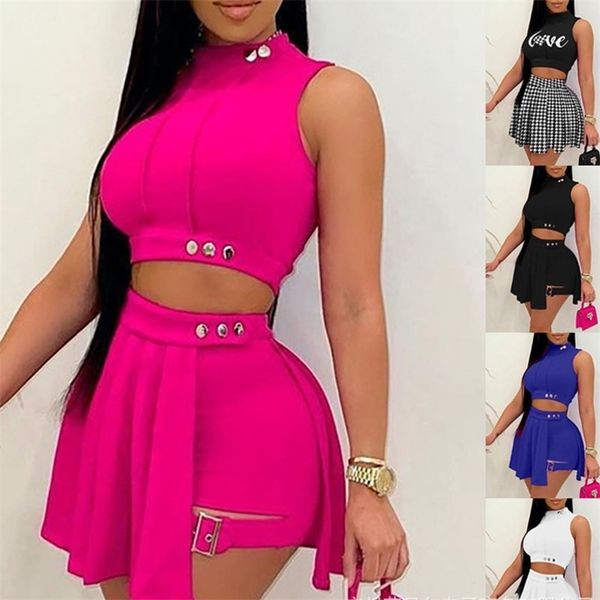 shorts skirt two piece set women high waist skirt shorts sleeveless button tshirt shorts sets white black skirts two piece set 220606
shorts skirt two piece set women high waist skirt shorts sleeveless button tshirt shorts sets white black skirts two piece set 220606