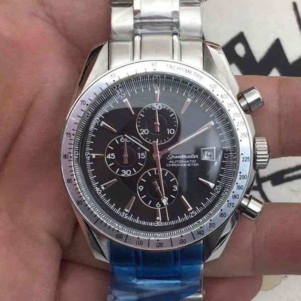 mechanical watch ome chaoba edge three eye six needle black face fully automatic cl00, Slivery;brown
mechanical watch ome chaoba edge three eye six needle black face fully automatic cl00, Slivery;brown