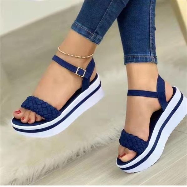 ladies summer sandals women wedge fashion shoes casual comfort for platform open toe 220608, Black
ladies summer sandals women wedge fashion shoes casual comfort for platform open toe 220608, Black
