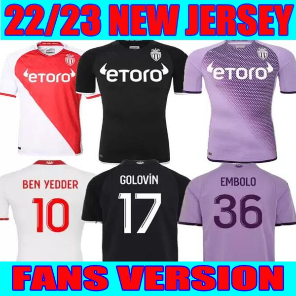 22 23 monaco home customized away soccer jerseys yakuda dropshipping accepted wear ben yedder boadu jean lucas #11 black football shirts min, Black;yellow
22 23 monaco home customized away soccer jerseys yakuda dropshipping accepted wear ben yedder boadu jean lucas #11 black football shirts min, Black;yellow