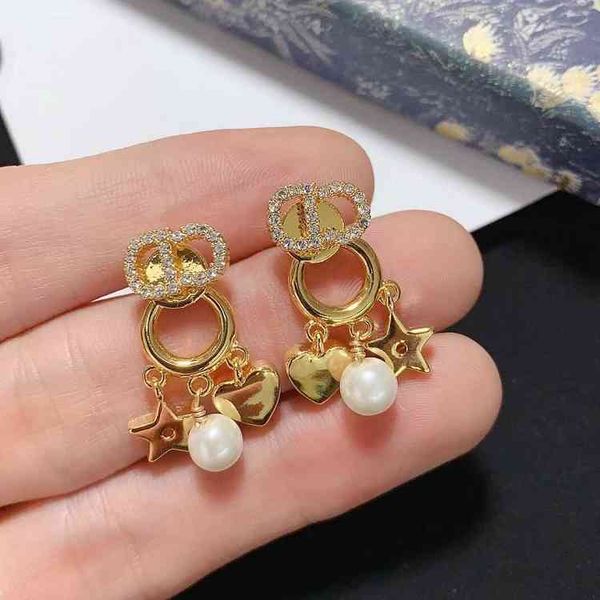 design jewel ornament charm earring love star pearl earrings simple temperament female earrings, Golden
design jewel ornament charm earring love star pearl earrings simple temperament female earrings, Golden