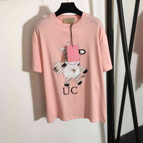 designer womens t-shirts g..ci little cow cute print age-reducing all-match short-sleeved loose t-shirt luxury brands women clothing 0912, White
designer womens t-shirts g..ci little cow cute print age-reducing all-match short-sleeved loose t-shirt luxury brands women clothing 0912, White