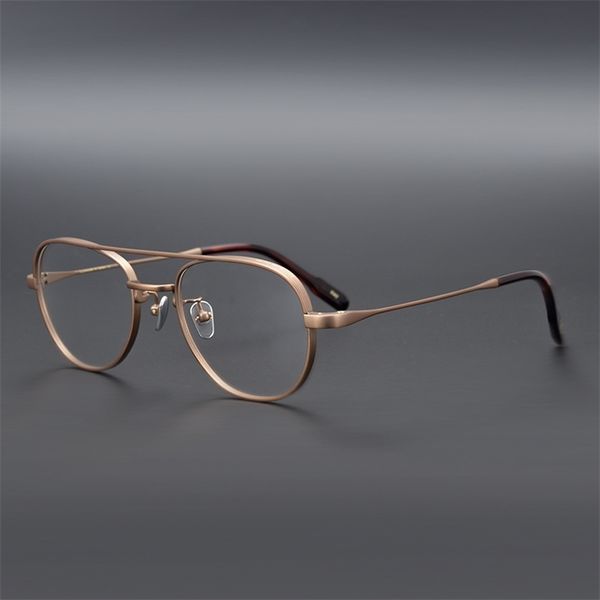eyeglasses online 75% off handmade antique bronze matte frosted frame versatile pilot pure titanium glasses simple for men and women, White;black
eyeglasses online 75% off handmade antique bronze matte frosted frame versatile pilot pure titanium glasses simple for men and women, White;black