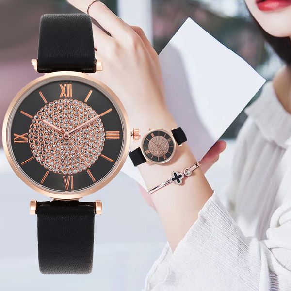 luxury 2022 gypsophila diamond dial watch ladies fashion quartz leather watch elegant ladies watch simple ladies clock fashion accessories, Slivery;brown
luxury 2022 gypsophila diamond dial watch ladies fashion quartz leather watch elegant ladies watch simple ladies clock fashion accessories, Slivery;brown