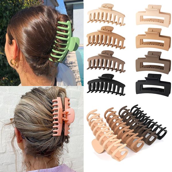 4pcs/lot hair claw clips nonslip large crab clamps hairpins for women thin hair accessories barrette girls gifts for women headwear, Slivery;golden
4pcs/lot hair claw clips nonslip large crab clamps hairpins for women thin hair accessories barrette girls gifts for women headwear, Slivery;golden