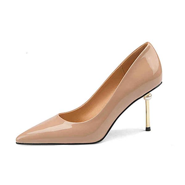 dress shoes spring and summer women's shoes pointed thin heels high electroplated heel cow patent leather fashion single mz, Black
dress shoes spring and summer women's shoes pointed thin heels high electroplated heel cow patent leather fashion single mz, Black