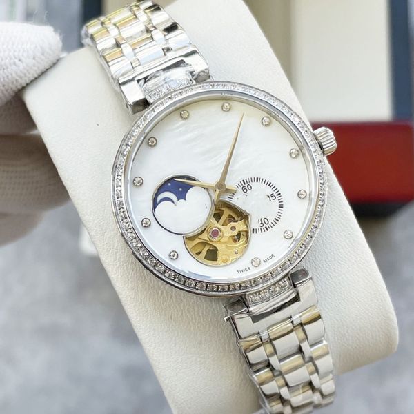 fashion mechanical women's watch 32mm ceramic steel chain sapphire mirror stainless steel case sports waterproof luxury watches watchs, Slivery;brown
fashion mechanical women's watch 32mm ceramic steel chain sapphire mirror stainless steel case sports waterproof luxury watches watchs, Slivery;brown