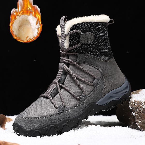 snow boots men new genuine leather winter warm padded boots winter boots platform slip on hiking for men size 46, Black
snow boots men new genuine leather winter warm padded boots winter boots platform slip on hiking for men size 46, Black