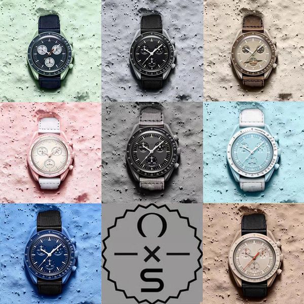 moonswatch bioceramic planet moon quarz watch mission to mercury 42mm full function chronograph luxury mens ladies couple joint name wristwa, Slivery;brown
moonswatch bioceramic planet moon quarz watch mission to mercury 42mm full function chronograph luxury mens ladies couple joint name wristwa, Slivery;brown