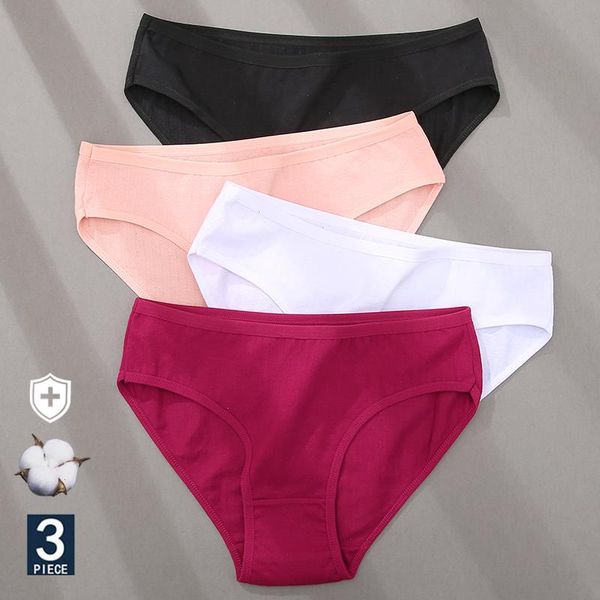 3pcs set cotton women panties lingerie briefs s-xl ladies intimates underwear for woman female pantys underpants, Black;pink
3pcs set cotton women panties lingerie briefs s-xl ladies intimates underwear for woman female pantys underpants, Black;pink